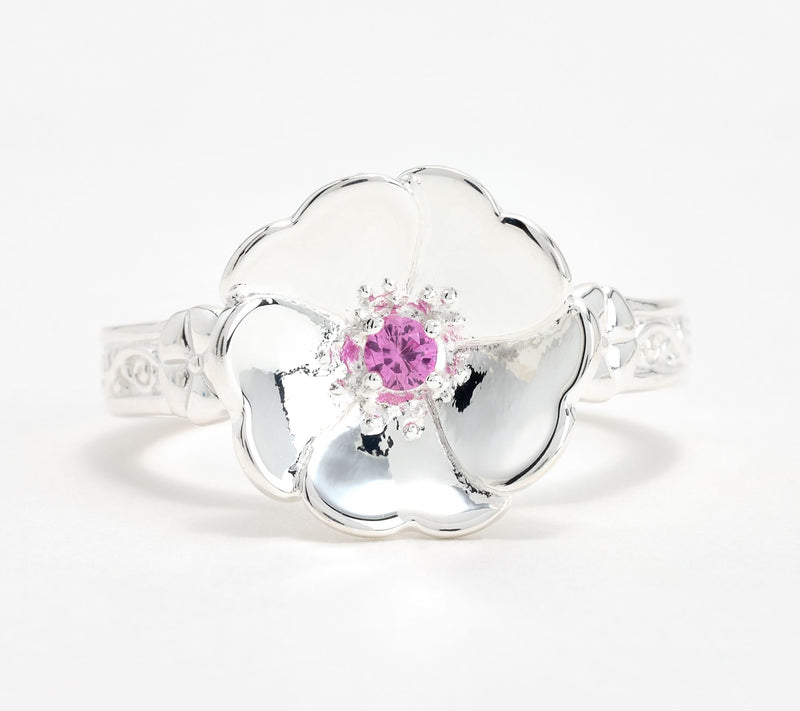 JMH Jewellery Sterling Silver Wild Irish Rose Ring — Main view