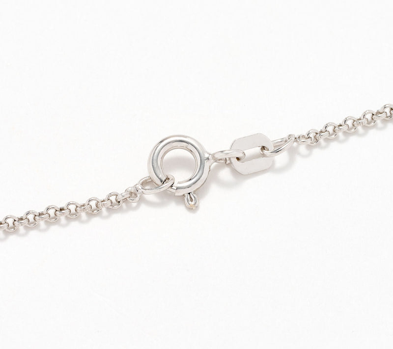 Solvar Sterling Silver Pave Shamrock Pendant with 20" Chain — View 4