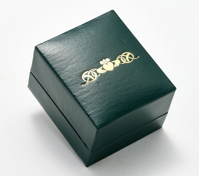Solvar Sterling Silver Pave Shamrock Band Ring — View 5