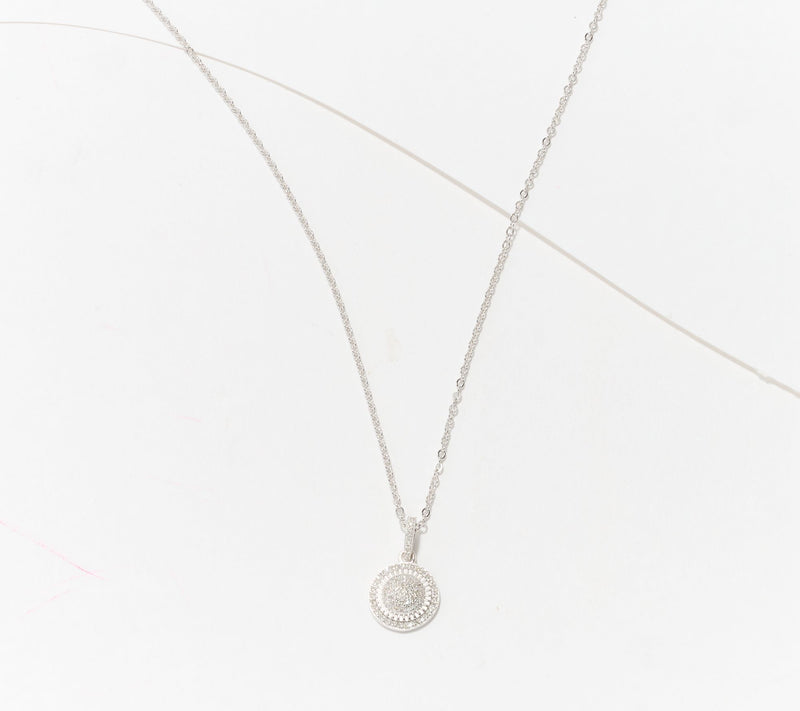 Affinity Diamonds 0.33 cttw Boxed Stud & Necklace Set, Sterling — View 6