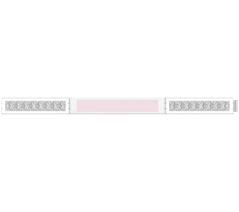 Vida Lab Diamonds Created Pink Mist Octagon Bangle, Sterling — View 7