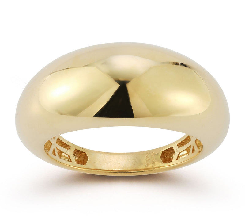 Luminosa Gold Bold Dome Ring, 14K — Main view