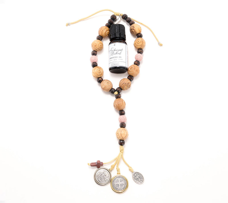 My Saint My Hero Blessing Charm Door Hanger w/ Essential Oil — View 17