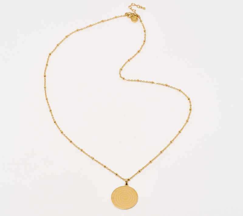 My Saint My Hero Lord's Prayer Medallion Necklace — View 4