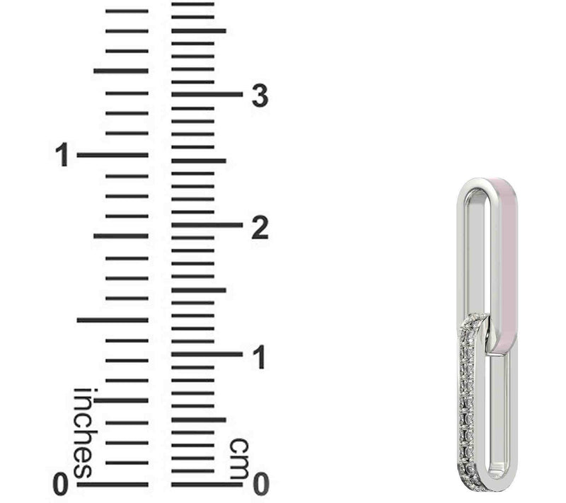 Vida Lab Diamonds Created Pink Mist Link Bracelet, Sterling — View 7