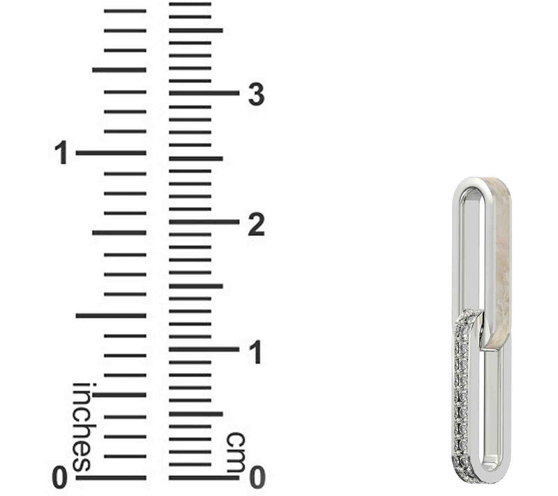 Vida Lab Diamonds Created Golden Sand Link Bracelet, Sterling — View 7
