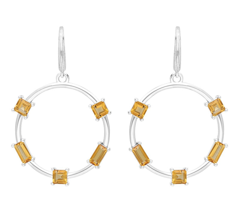 Ariva Silver Gemstone Jolie Earrings — View 10