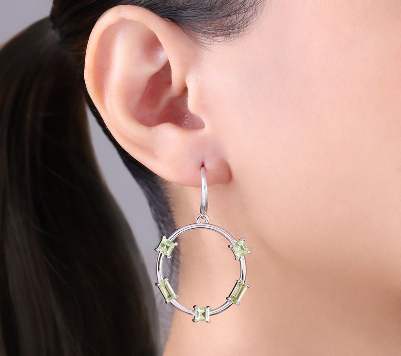 Ariva Silver Gemstone Jolie Earrings — View 4