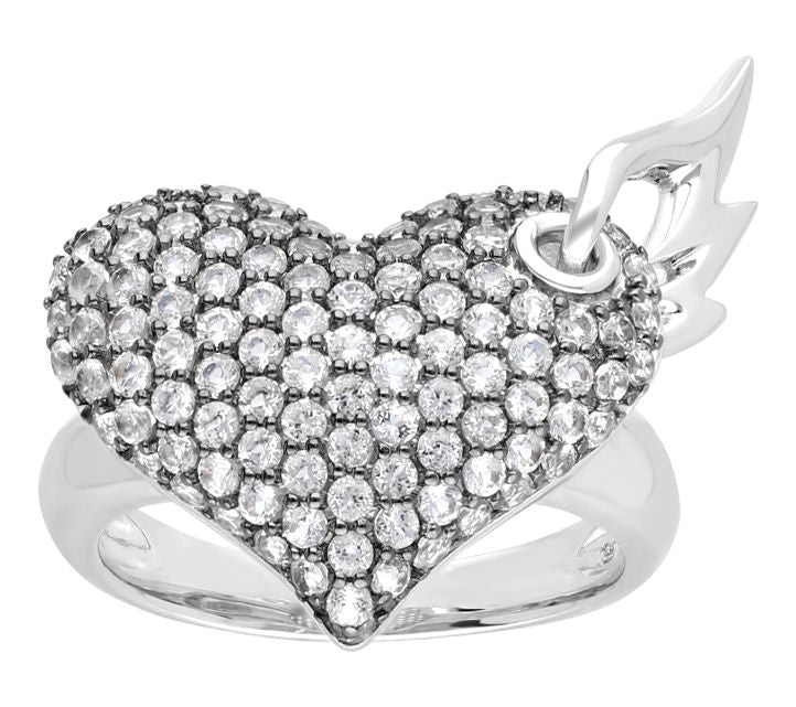 Margo Manhattan Sterling White Topaz Wings of Desire Ring — Main view