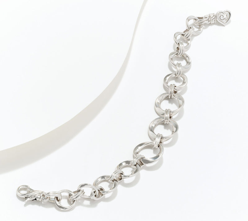 Christian James by Scott Grimes Sterling Ripple Circle Link Bracelet, 15.0g — Main view