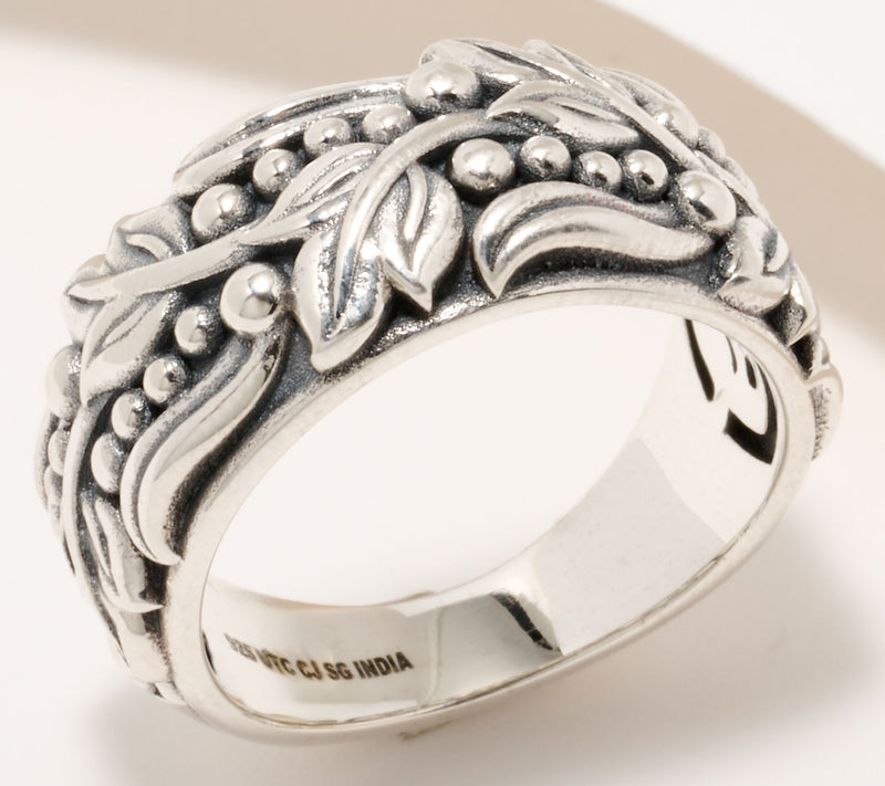 Christian James by Scott Grimes Sterling Silver Legacy Sycamore Band Ring — Main view