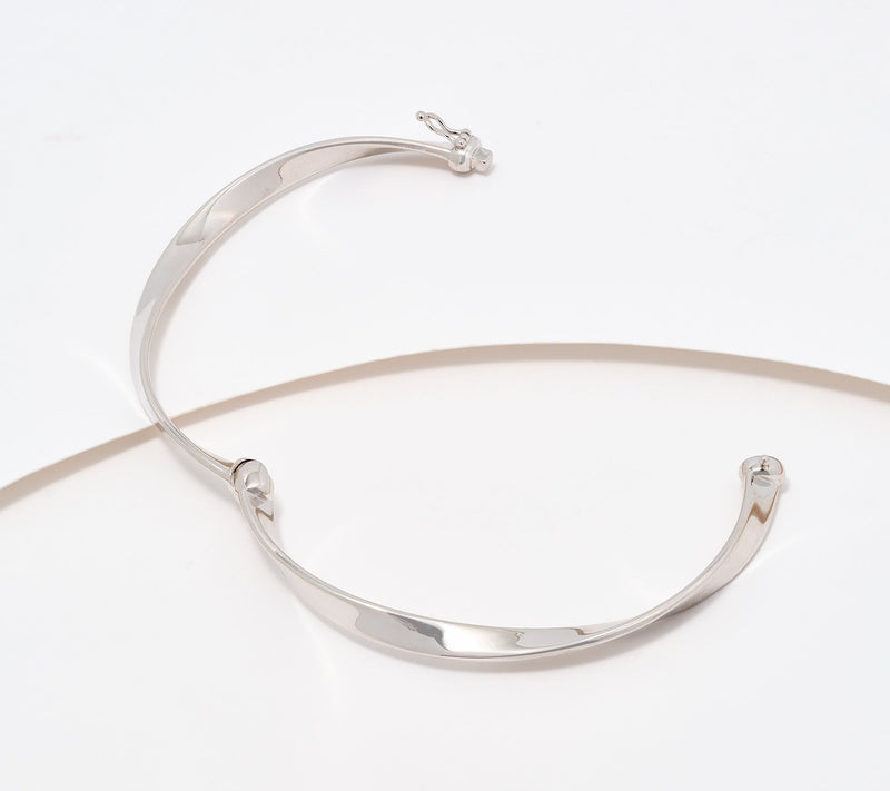 Christian James by Scott Grimes Sterling Silver Polished Ripple Bangle, 13.0g — View 2
