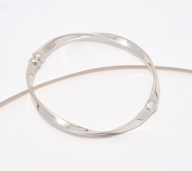Christian James by Scott Grimes Sterling Silver Polished Ripple Bangle, 13.0g — Main view
