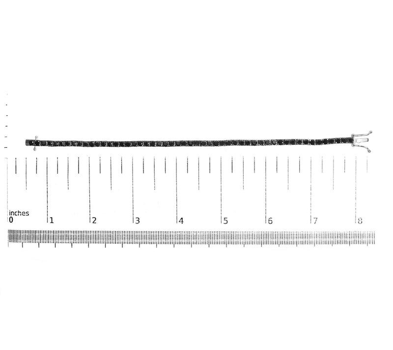 Haus of Brilliance 8.00 cttw Black Diamond Bracelet, Sterling — View 5