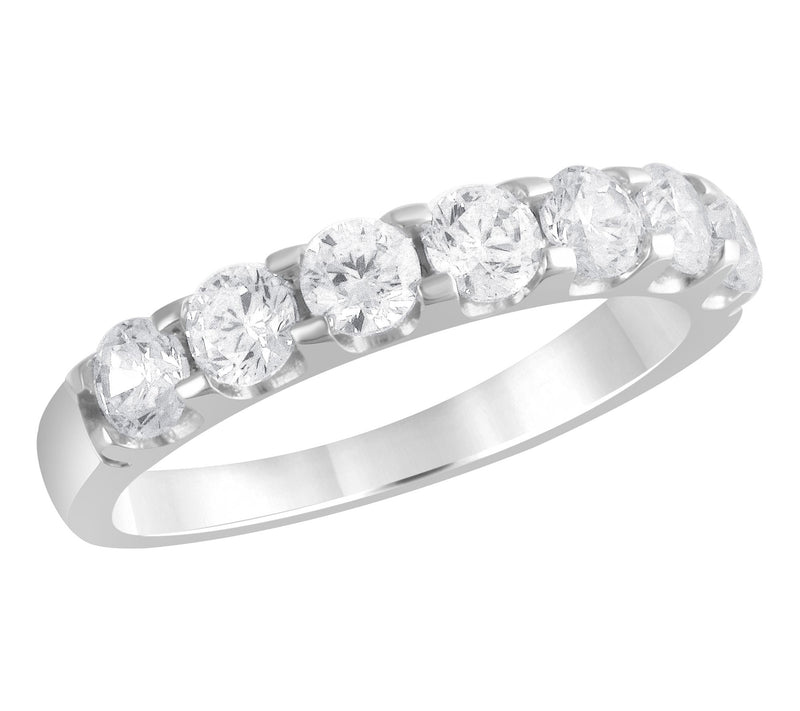 Fire Light 1.00 cttw Lab Grown Diamond Wedding Band Ring, 14K — View 2