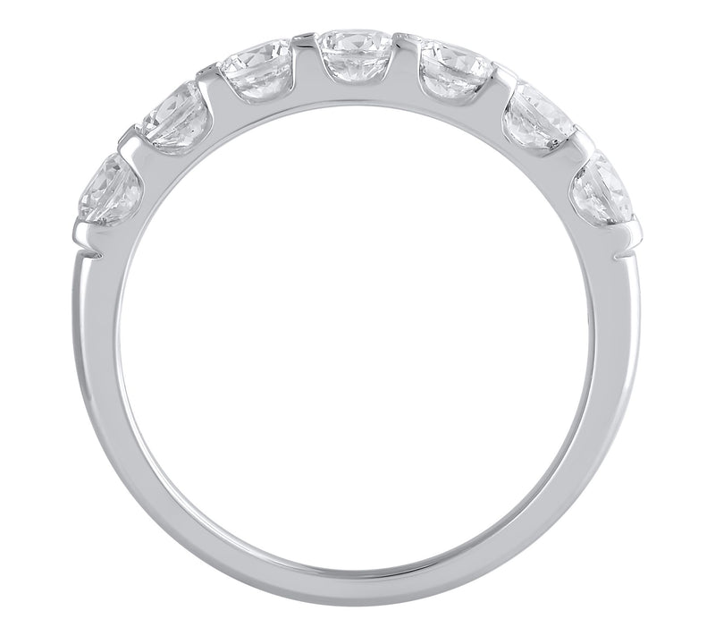 Fire Light 1.00 cttw Lab Grown Diamond Wedding Band Ring, 14K — View 5