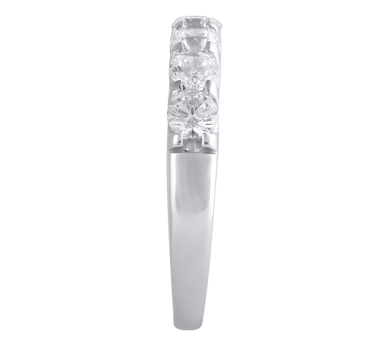 Fire Light 1.00 cttw Lab Grown Diamond Wedding Band Ring, 14K — View 4