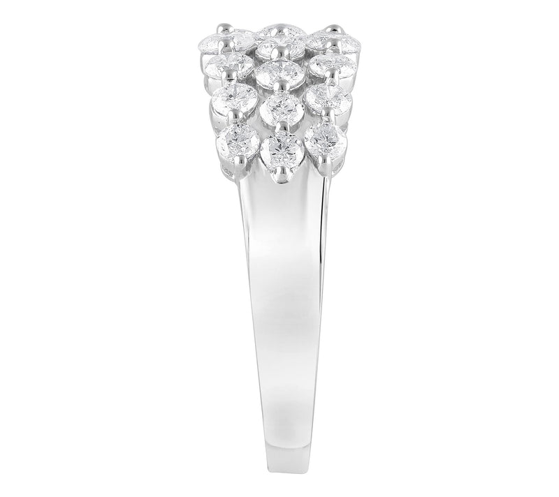 Fire Light 1.50 cttw Lab Grown Diamond Wide Band Ring, 14K — View 2