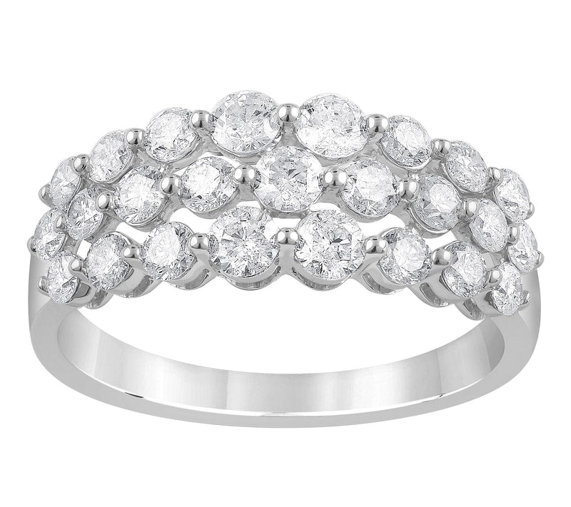 Fire Light 1.50 cttw Lab Grown Diamond Wide Band Ring, 14K — Main view