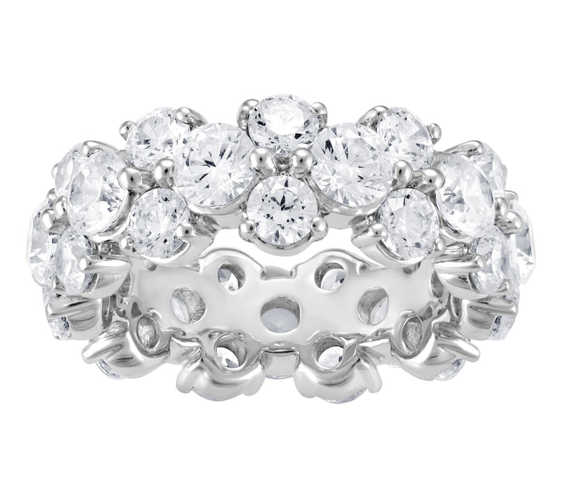 Fire Light 4.00 cttw Lab Grown Diamond Eternity Band Ring, 14K — Main view