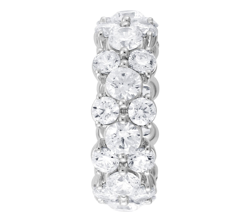 Fire Light 4.00 cttw Lab Grown Diamond Eternity Band Ring, 14K — View 4