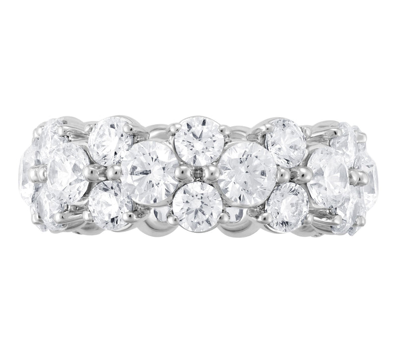 Fire Light 4.00 cttw Lab Grown Diamond Eternity Band Ring, 14K — View 3