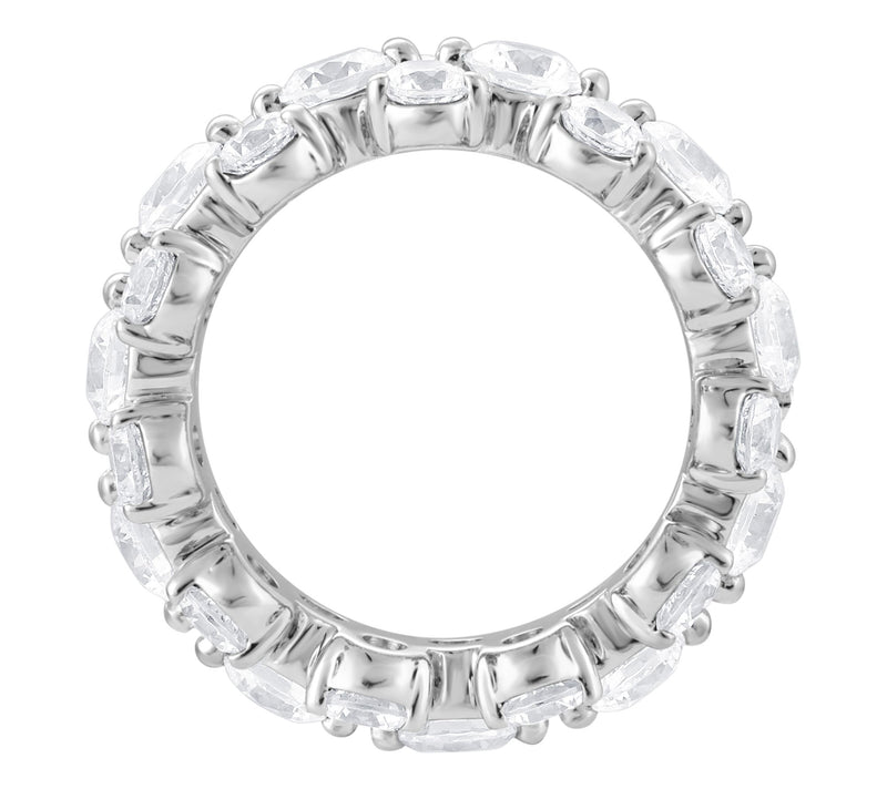 Fire Light 4.00 cttw Lab Grown Diamond Eternity Band Ring, 14K — View 5