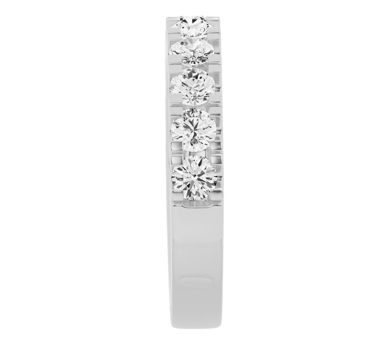 Fire Light 1.50 cttw Lab Grown Diamond Wedding Band Ring, 14K — View 3