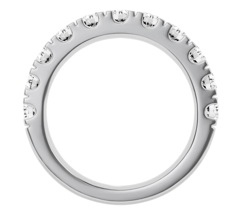 Fire Light 1.50 cttw Lab Grown Diamond Wedding Band Ring, 14K — View 2