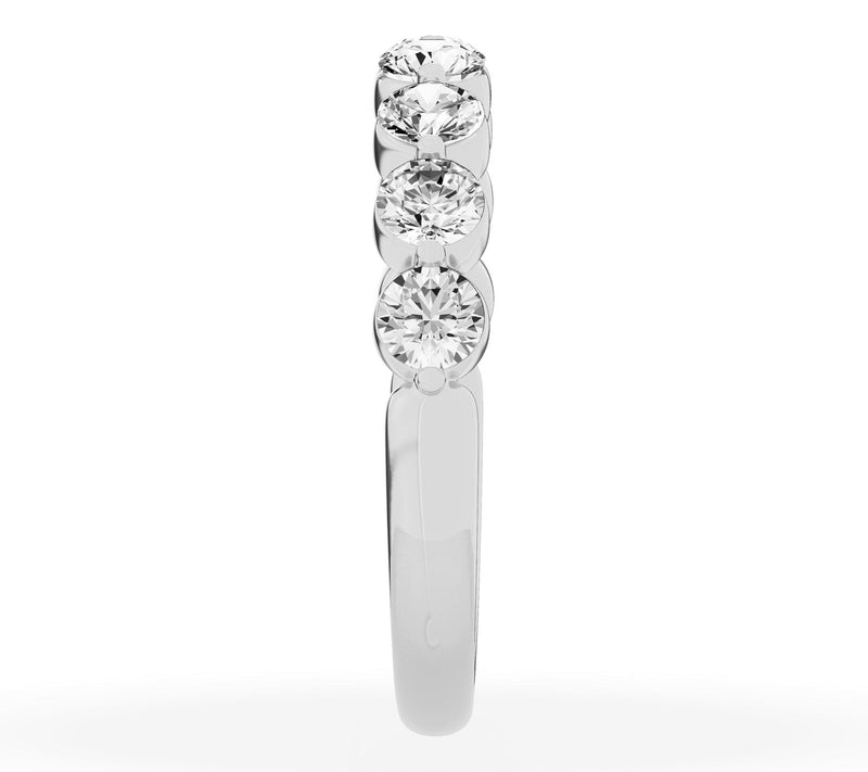 Fire Light 1.00 cttw Lab Grown Diamond Wedding Ring,14K Gold — View 3