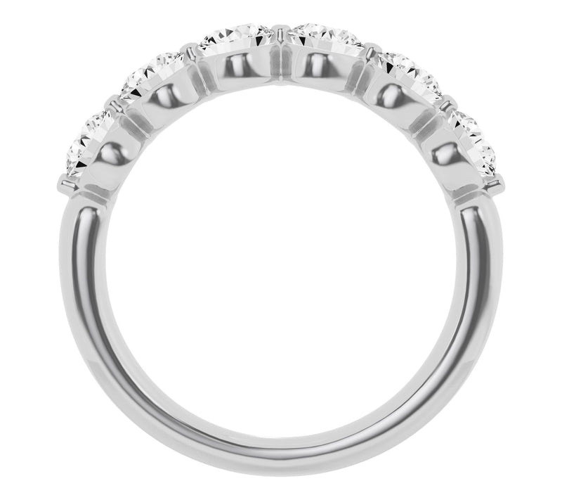 Fire Light 1.50 cttw Lab Grown Diamond Wedding Ring, 14K Gold — View 2
