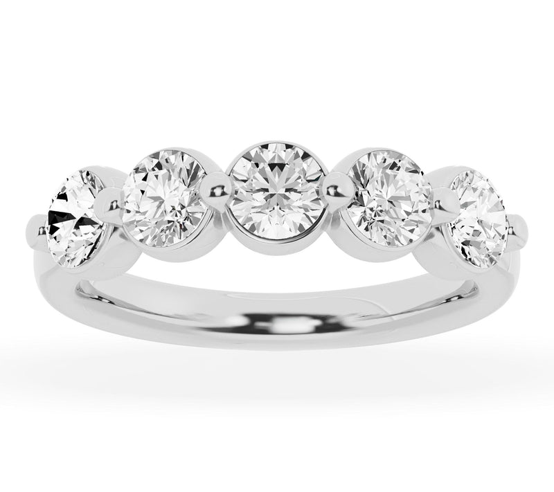 Fire Light 2.00 cttw Lab Grown Diamond Wedding Band Ring, 14K — Main view
