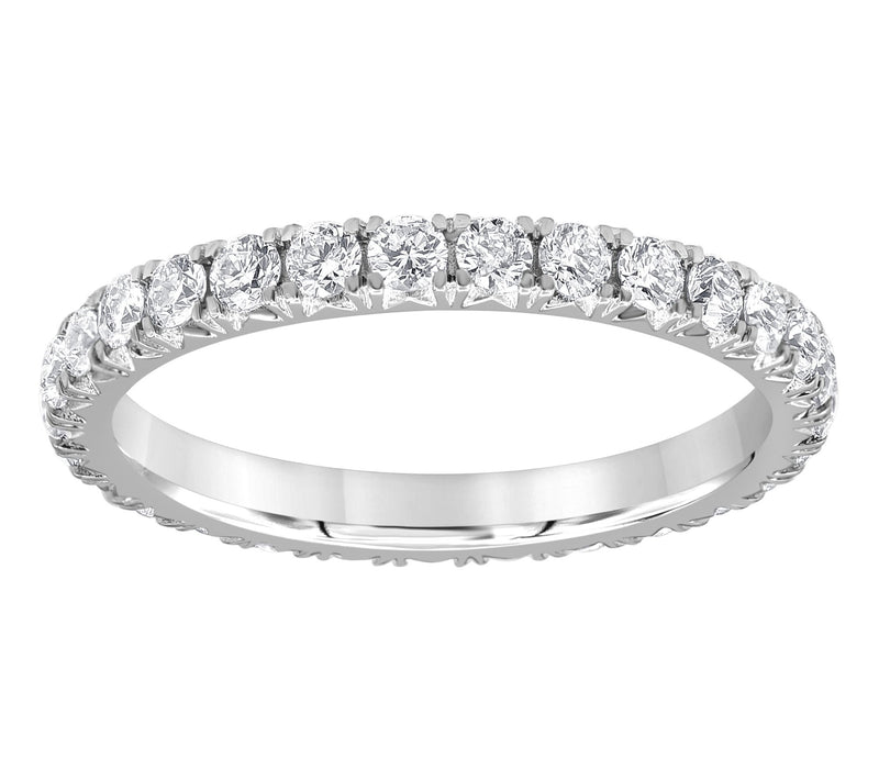 Fire Light 1.00 cttw Lab Grown Diamond Eternity Band Ring, 14K — Main view