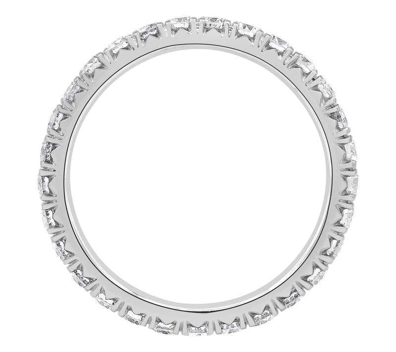 Fire Light 1.00 cttw Lab Grown Diamond Eternity Band Ring, 14K — View 4