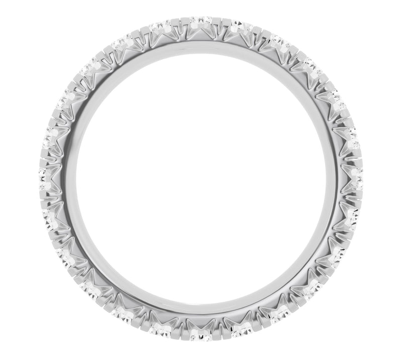 Fire Light 1.50 cttw Lab Grown Diamond Eternity Band Ring, 14K — View 2