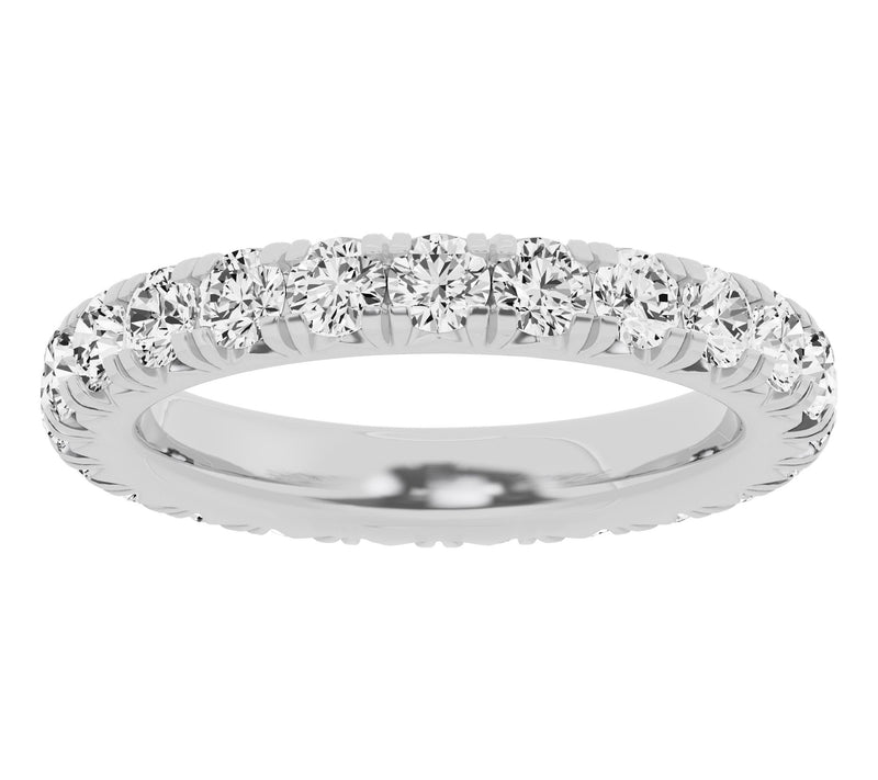 Fire Light 2.00 cttw Lab Grown Diamond Eternity Band Ring, 14K — Main view