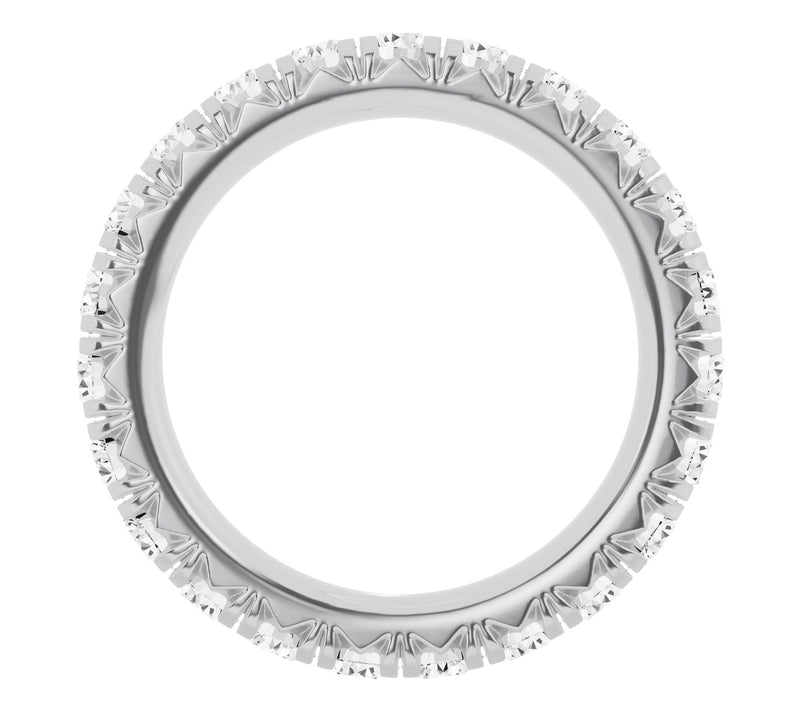 Fire Light 2.00 cttw Lab Grown Diamond Eternity Band Ring, 14K — View 2