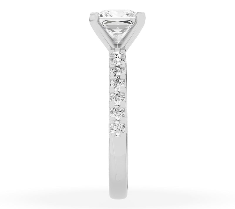Fire Light 2.00 cttw Lab Grown Diamond Engagement Ring 14K — View 3