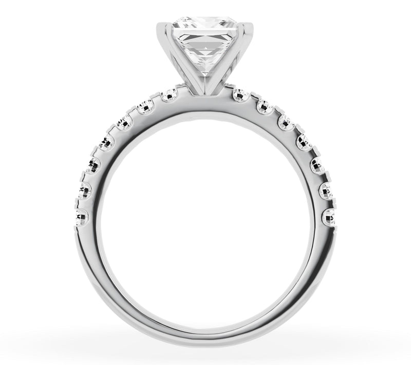 Fire Light 2.00 cttw Lab Grown Diamond Engagement Ring 14K — View 2