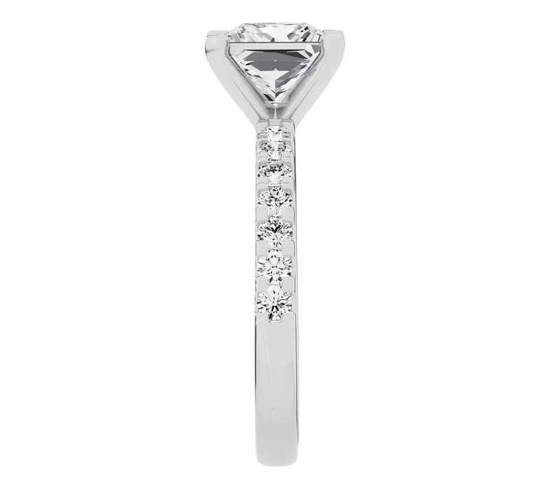 Fire Light 2.50 cttw Lab Grown Diamond Engagement Ring 14K — View 3