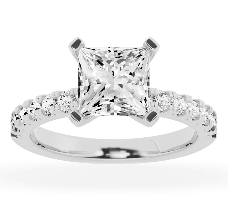 Fire Light 3.00 cttw Lab Grown Diamond Engagement Ring, 14K — Main view