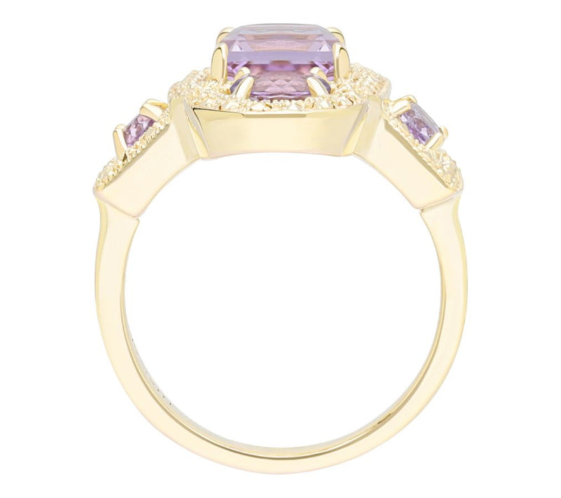 Dallas Prince Chrome Marcasite & Gemstone Ring,14K Clad — View 2