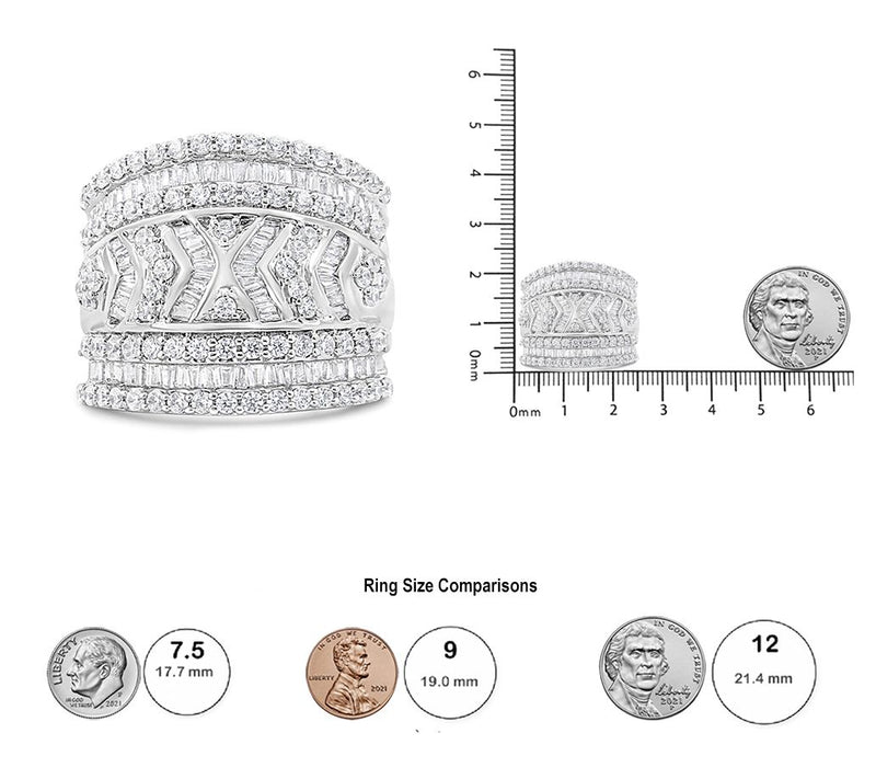 Haus of Brilliance 2.00 cttw Diamond Cocktail Ring, Sterling — View 4