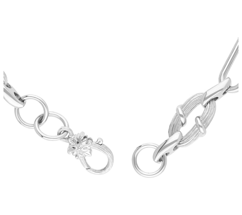 Ariva Sterling Silver Isla Paperclip Link Bracelet — View 5