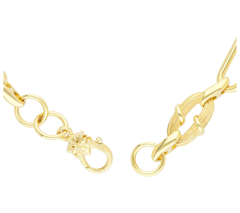 Ariva 18K Gold Clad Isla Paperclip Link Bracelet — View 5