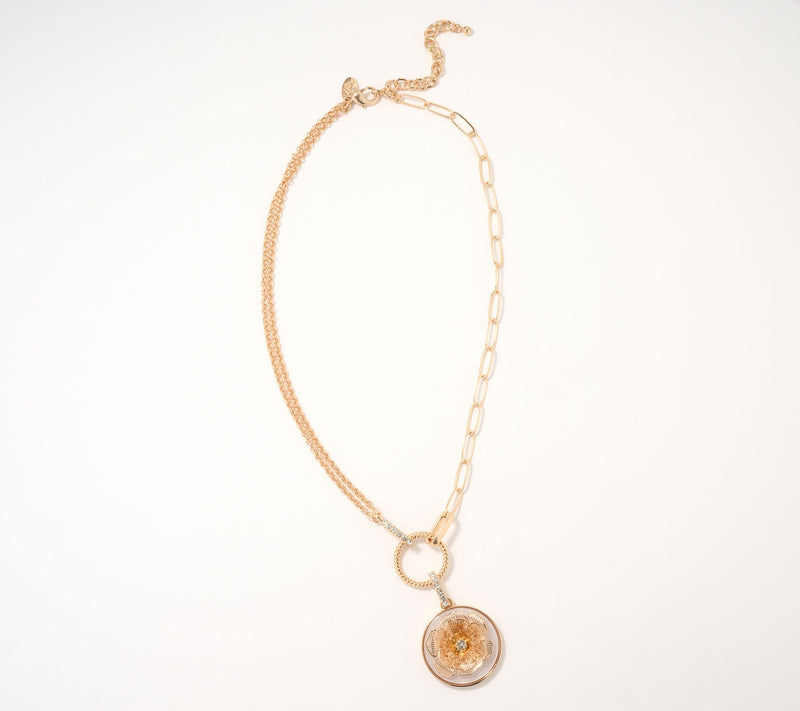 Joan Rivers Gardenia Pendant — View 2