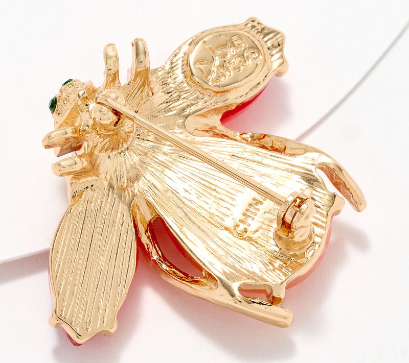 Joan Rivers Colorful Bee Pin — View 2