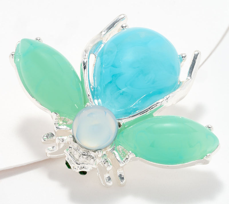 Joan Rivers Colorful Bee Pin — View 8