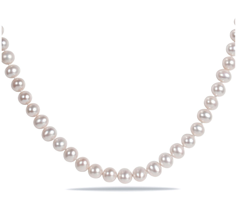 Affinity Cultured Pearl 16" Necklace, SterlingSilver — View 6