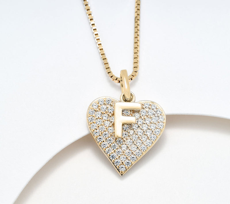 Diamonique x Kathy Levine All About You Necklace, 14k Plated — View 9